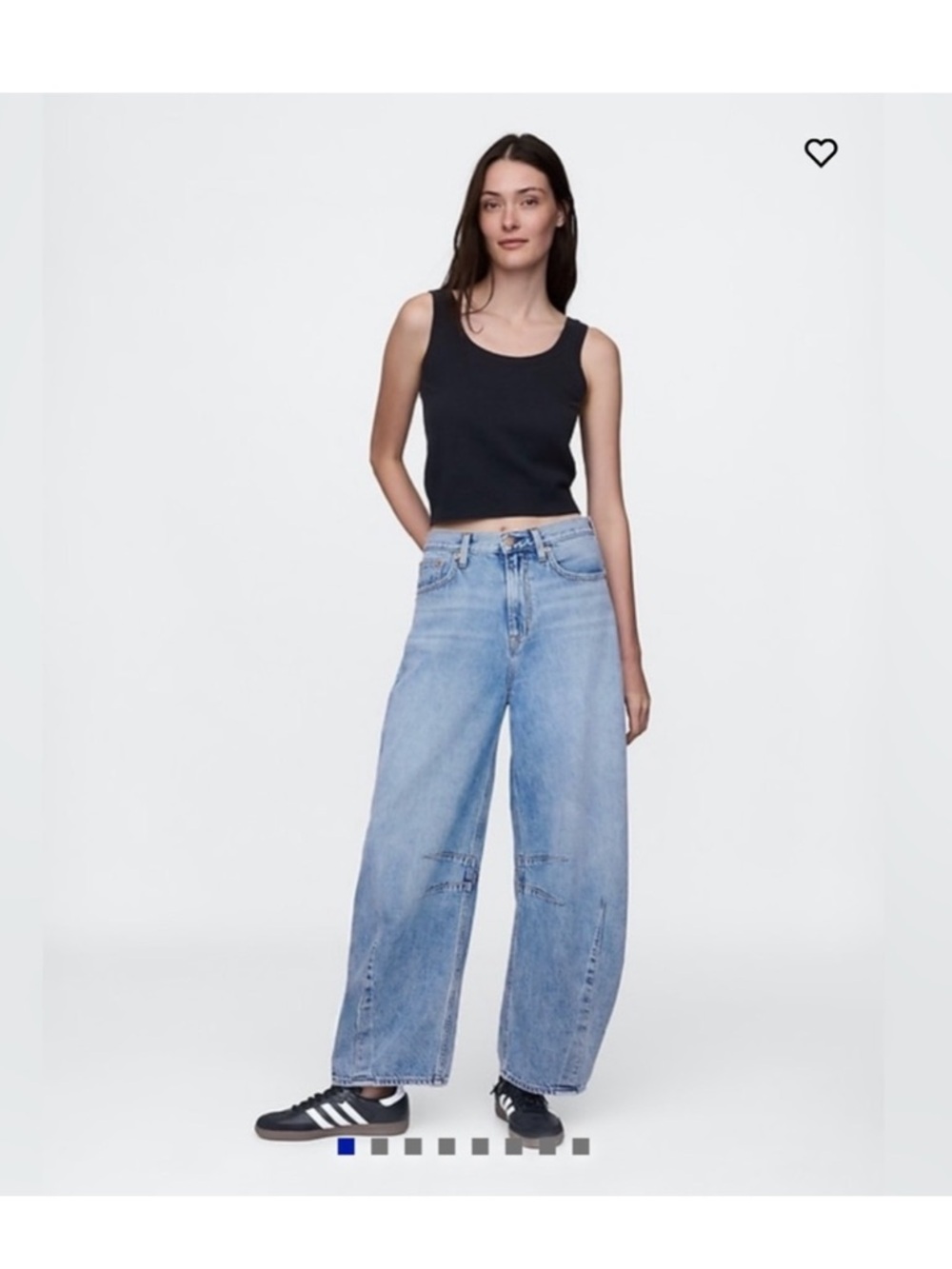 Gap High Rise UltraSoft Horseshoe Jeans in a light wash blue, size 14